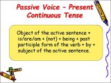 Passive Voice Worksheets together with Present Continuous Tense Online Presentation