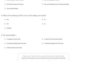 Past Participle Spanish Worksheet with Quiz Worksheet the Present Perfect Tense In Spanish Study Mit