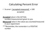Percent Error Worksheet Answer Key or Percent Error Worksheet Cadrecorner