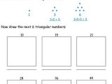 Percentage Worksheets for Grade 6 with Triangular Numbers 1