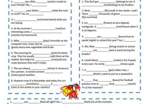 Perfect Verb Tense Worksheet and 196 Best Tenses Images On Pinterest