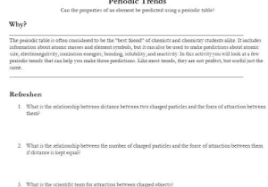 Periodic Trends Practice Worksheet as Well as Periodic Trends Worksheet Answers Rank the Following Elements Kidz