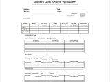 Personal Goal Setting Worksheet with Amazing Student Goals Template Ponent Professional Resume