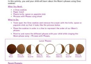 Phases Of the Moon Printable Worksheets or oreo Moon Phases Worksheet the Best Worksheets Image Collection