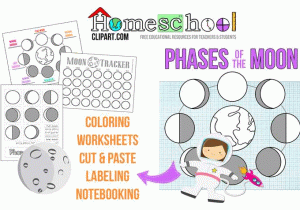Phases Of the Moon Printable Worksheets with Science Projects Archives the Crafty Classroom