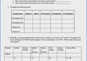 Phet isotopes and atomic Mass Worksheet Answers with isotopes Worksheet