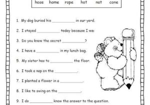 Phonics Worksheets Grade 2 as Well as Phonics Long O Worksheets for All