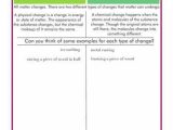 Physical and Chemical Changes Worksheet Along with 44 Best Chemistry Images On Pinterest