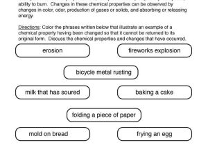 Physical and Chemical Changes Worksheet Answers Also Physical and Chemical Changes Worksheet Answers Best Science