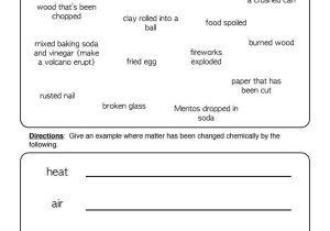 Physical and Chemical Changes Worksheet Answers with 19 Awesome Physical and Chemical Changes Worksheet Answers