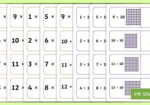 Place Value 10 Times Greater Worksheet with Array Multiplication Cards 2 5 and 10 Times Tables Array