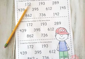 Place Value Worksheets for Kindergarten and Free Place Value Worksheets Best Free Place Value Es Tens and