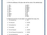 Place Value Worksheets Grade 5 as Well as Grade 3 Maths Worksheets 5 Digit Numbers 2 4 Place Value and Face