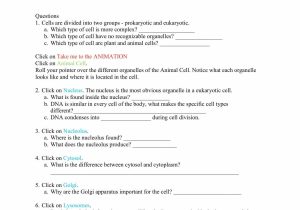 Plant Cell Worksheet Answers with Looking Inside Cells Worksheet Answers Lovely Cells Alive Cells