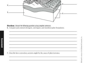 Plate Tectonics Review Worksheet as Well as Plate Tectonics Worksheet Answers – Streamcleanfo