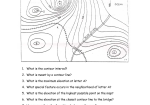 Plate Tectonics Worksheet Answer Key as Well as topographic Map Reading Worksheet Answers topography