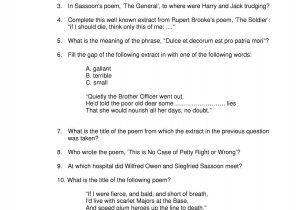 Poetic Devices Worksheet 5 Also War Search Results Teachit English