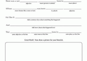 Poetry Analysis Worksheet Also Write A Limerick