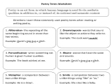 Poetry Worksheets Printable and Poetry Worksheets Pdf aslitherair