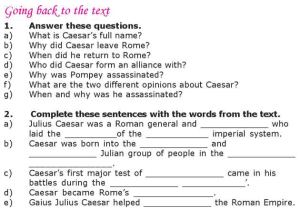 Point Of View Worksheet 12 with Grade 6 Reading Lesson 12 Biographies Julius Caesar 2