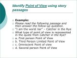Point Of View Worksheet Answers as Well as First and Third Person Powerpoint