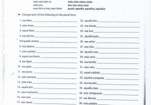Possessive Adjectives Worksheet with Spanish Adjectives Worksheet Image Collections Worksheet for Kids