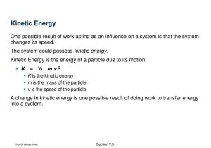 Potential and Kinetic Energy Worksheet Answer Key or Work and Kinetic Energy Ppt