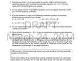 Practice 5 5 Quadratic Equations Worksheet Answers and Mathematics 9