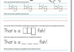 Pre Primer Words Worksheets and Kindergarten Sight Words Worksheets