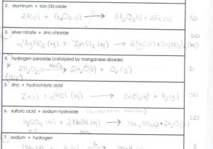Predicting Products Of Reactions Chem Worksheet 10 4 Answer Key Also Worksheets 48 Re Mendations Classifying Chemical Reactions