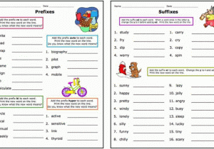 Prefix and Suffix Worksheets 5th Grade with Prefix Games for 4th Grade