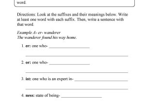 Prefix and Suffix Worksheets Pdf and Kids Third Grade Ela Worksheets English Worksheets Mon Core