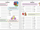 Prefix Worksheets 3rd Grade with Prefix Games for 4th Grade