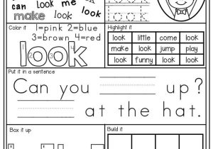 Preschool Activities Worksheets with 105 Best Sight Word Images On Pinterest
