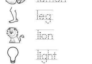 Preschool Letter L Worksheets and Trace the Words that Begin with the Letter L Coloring Page Twisty