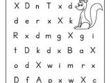 Preschool Letter Recognition Worksheets with Alphabet Letter Hunt Letter X Worksheet