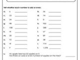 Preschool Math Worksheets Pdf Also even and Odd Numbers Worksheets