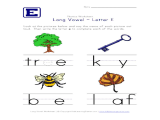 Preschool Reading Worksheets Along with Workbooks Ampquot Long Vowel E Worksheets Free Printable Workshe
