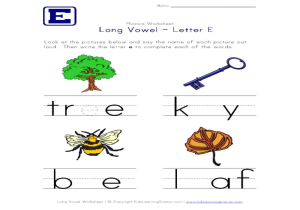 Preschool Reading Worksheets Along with Workbooks Ampquot Long Vowel E Worksheets Free Printable Workshe