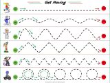 Preschool Writing Worksheets Free Printable Along with Kindergarten Visual Motor Tracing Worksheet Math