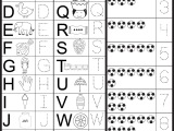 Preschool Writing Worksheets Free Printable Also Letters & Numbers Tracing Worksheet