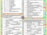 Present Perfect Tense Exercises Worksheet Also 63 Best Present Perfect Images On Pinterest