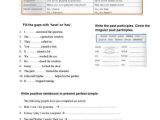 Present Perfect Tense Exercises Worksheet and 8 Best since for During Images On Pinterest