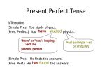 Present Progressive Spanish Worksheet Answers or Present Perfect