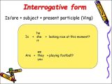 Present Progressive Spanish Worksheet Answers with Present Continuous Tense Online Presentation