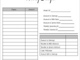 Printable Budget Worksheet Pdf Also Blank Bud Template Unique Best S Monthly Accrued Household Bud