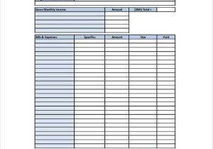 Printable Budget Worksheet Pdf or Free Home Bud Worksheet Guvecurid