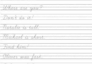 Printable Cursive Handwriting Worksheet Generator with Cursive Writing Paper Kidz Activities