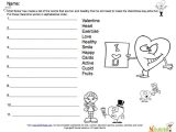 Printable English Worksheets Along with Valentine Healthy Word Puzzle for Kids