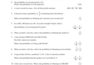 Probability Of Compound events Worksheet with Answer Key together with Probability Mep Gsce Lesson Plan Worksheet by Cimt Teaching
